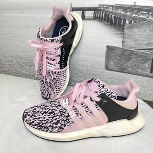 Adidas‎ EQT Support 93/17 Sneakers Sz 10 Pink Black White Running Athletic Shoes